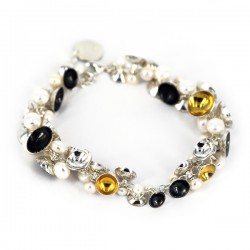 Armband  Silber Mix Perlelenght 18,5 cm