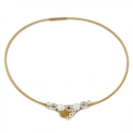 Kette mit Zirkonia 1,5 mm + spirala flex