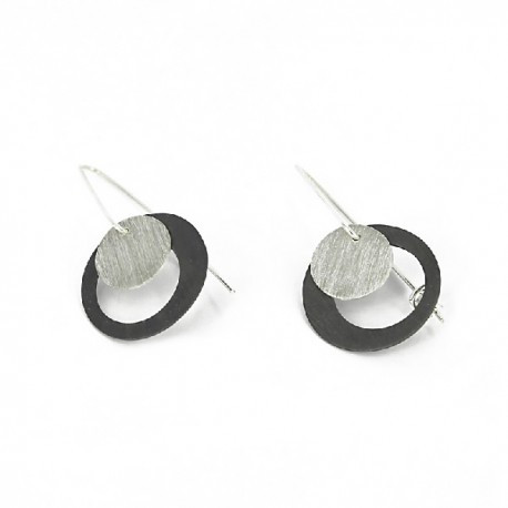 Earrings. Silber Design Silver oxidized - ZW58W