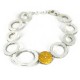 Armband Silber vergodlet mit Zirkonia
