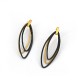 Earrins Siver Goldplated oxidized