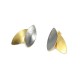 Earrings Silber oxidized, Goldplated - K052