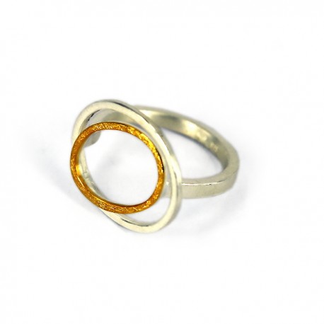 Ring Silber vergoldet