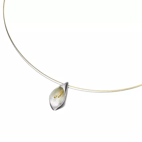 Kette Silber vergodlet mit Flexi Ag925