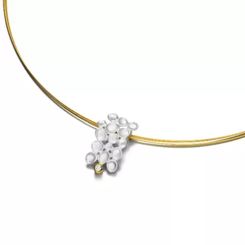 Anhänger Silber vergoldet mit Zirkonia 2