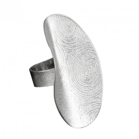 Ring open Silver hand made Fingertouch. Silver 925, Goldplated or oxidized - 23692