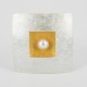 Brooch-Pendant Silver Goldplated with Pearl. Square 50 x 50 mm - 25213