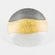 Brooch-Pendant Silver Goldplated and ruthinized. Form: 56 mm Diameter - 33207