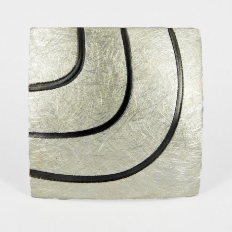 Brooch-Pendant Silver ruthinized (28 x 28 mm) - 33208A