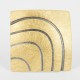 Brooch-Pendant Silver Goldplated and ruthiniert. Square form  (28 x 28 mm) - 33209
