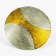 Brooch-Pendant Silver Goldpalted round . Diameter 56 mm - 33213