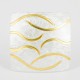 Brooch-Pendant Silver vergoldet. Square form:  (28 x 28 mm) - 33229