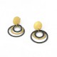 Earrings Silver Goldplated oxidized  - ER1CH1G/OX