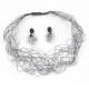 Necklace Silver Goldplated with Zirconia - FADEN ZIRK