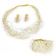 Necklace Silver Blat Goldplated  with Zirkonium -