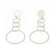 Pendientes Plata 925 de formas circulares y cierre de presión. Largo 10 cm - 203
