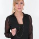 Necklace Silver oxidiert, Goldplated - 206