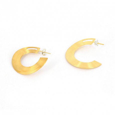 Earrings earstickers Silver Goldplated - KSK44