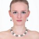 Necklace Silver oxidzed and Steal -