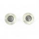 Earstickers Silver oxidized rund 1,5 cm - 497-12AGOX