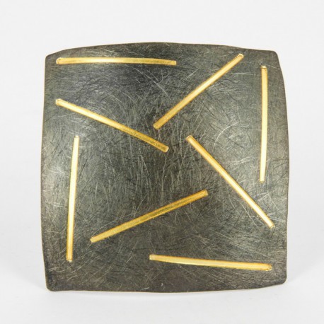 Brooch-Pendant Silver oxidized  - 21268