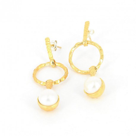 EarstickersSilver Goldplated and perl - RKK67