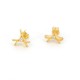 Earrings Silver Goldplated with Zirkonia - SF-E-GPS