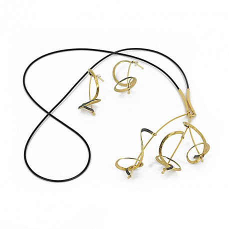 Necklace Cauch Silver vergodlet  - 37C