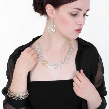 Necklace Silver Goldplated - 53A