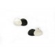Earstickers Small Silver/oxid rind dopple - 21417-M