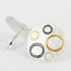 Earrings Stickers round Silver ruthinized Goldplated. Diameter. 20 mm -