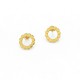 Earstickers Silver Goldplated . 1,5 cm Diameter -