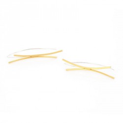 Earrings Silver Goldplated -