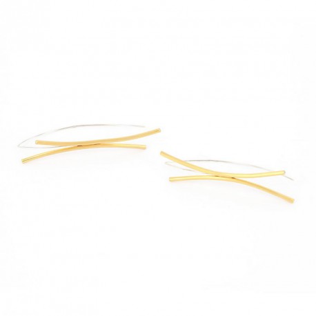 Earrings Silver Goldplated -