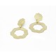 Earrings Silver Goldplated. 6 cm -