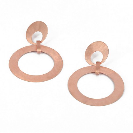 Earstickers Silver rose oxidiert. length: 6 cm -