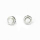 Earrings Silver + Perle -