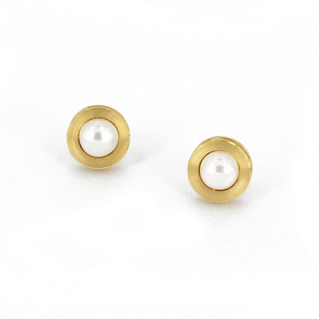 Ohrstecker klein  rund Perle -