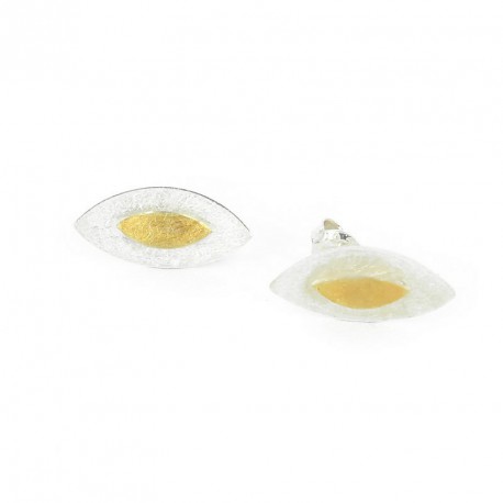 Earstickers  Silver Goldplated  -
