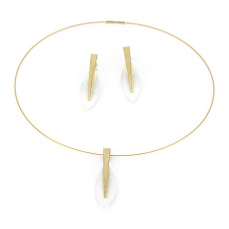 Earrings Silver Goldplated -