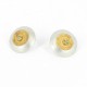 Ohrstecker Silber vergoldet rund Peridot -