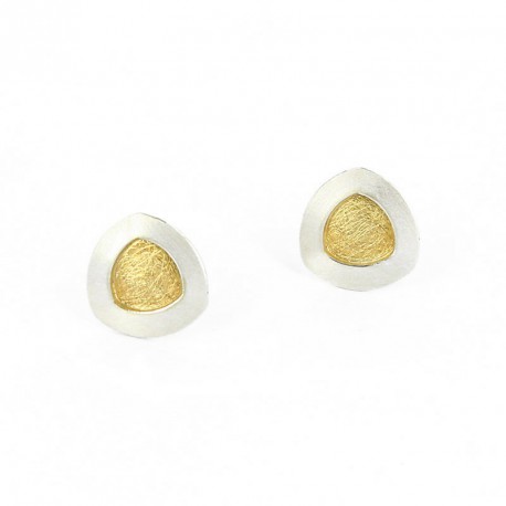 Earrings Silver Goldplated -